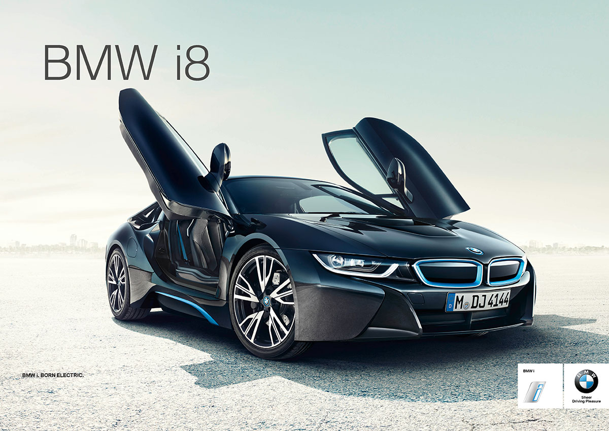 Louis Vuitton creates tailor-made luggage for the BMW i8. Forward