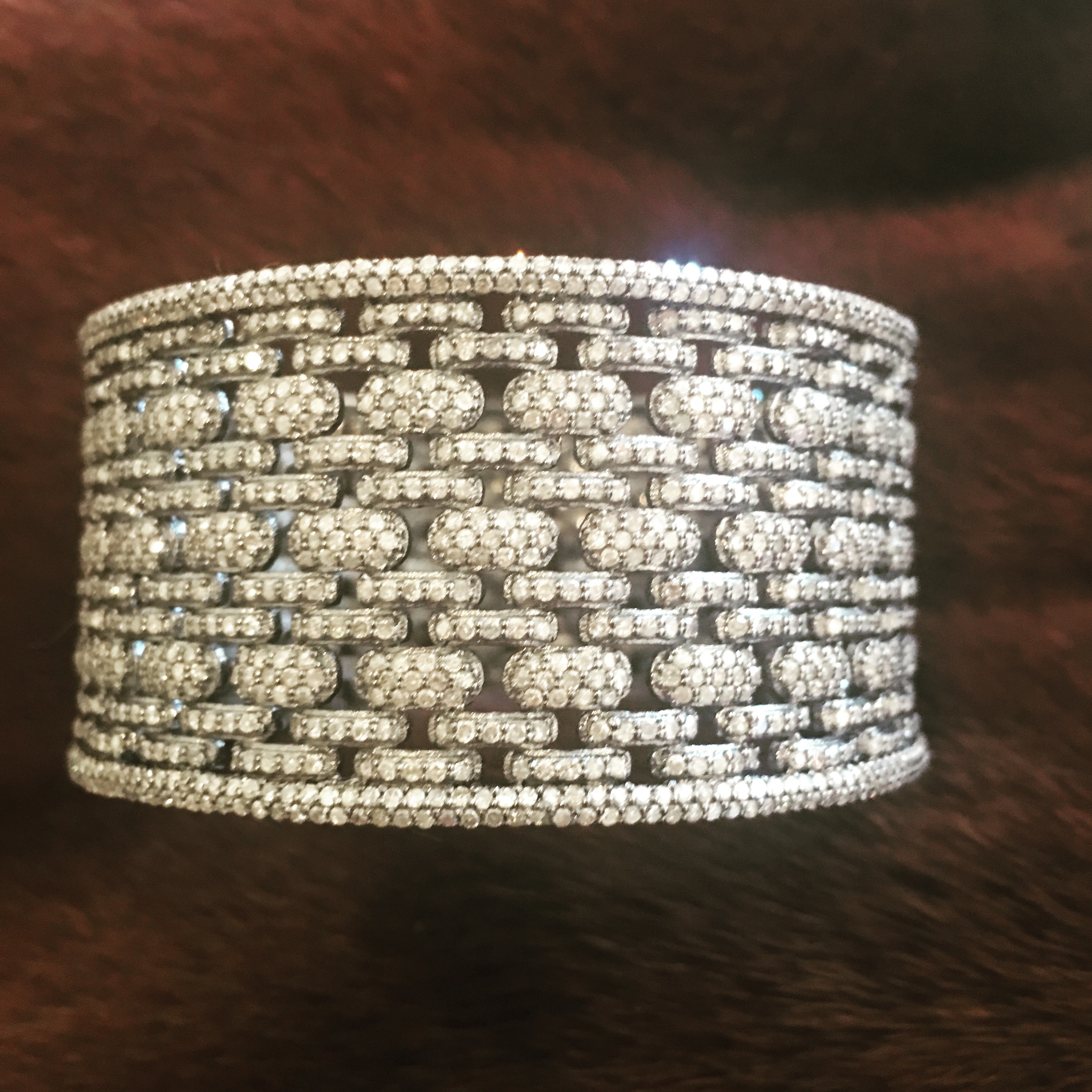 Stunning Julia Post Jewelry Diamond Bangle Bracelet | SeaChange | Oceana