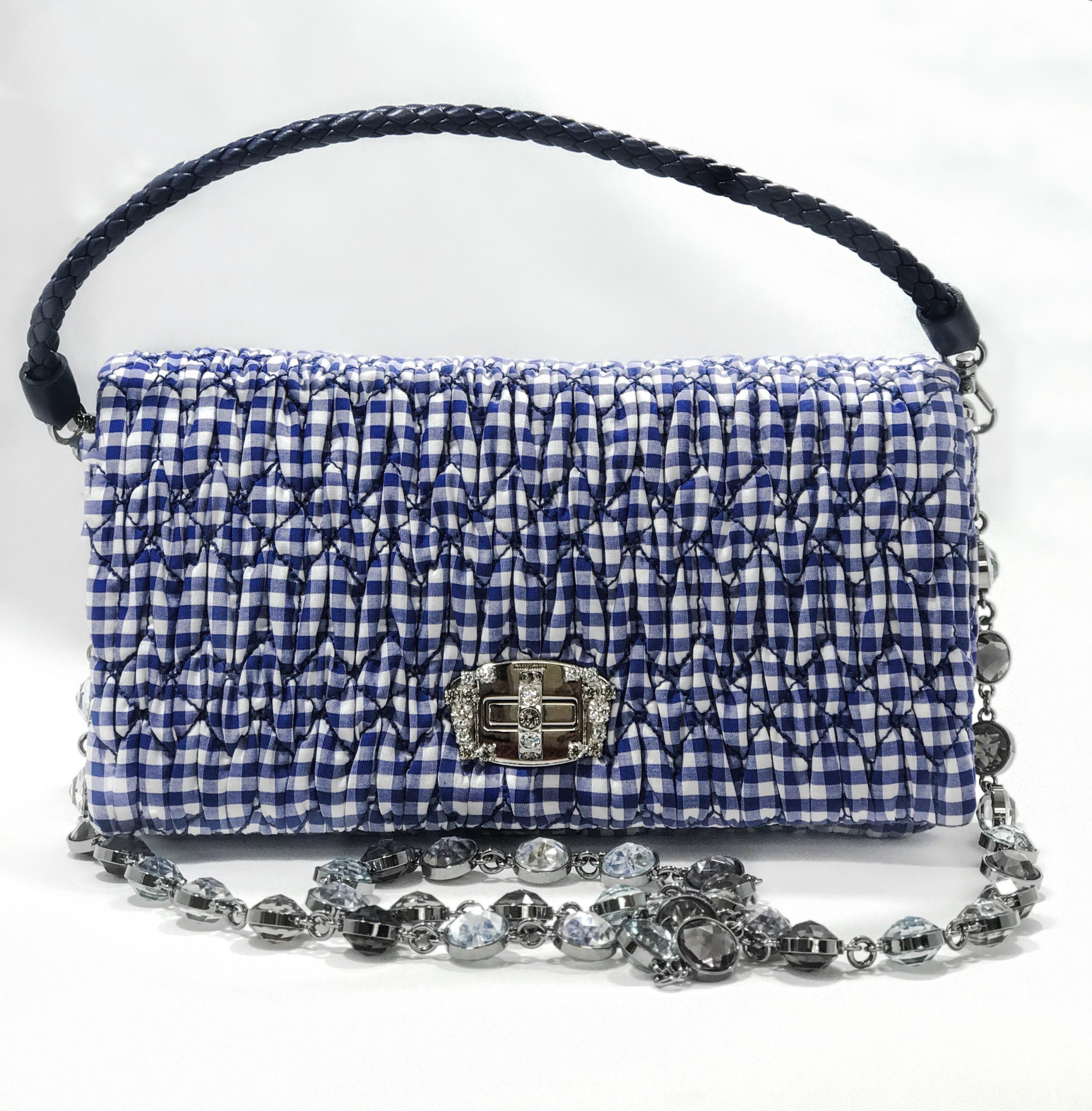 Miu Miu Crystal Vichy Handbag - SeaChange | Oceana
