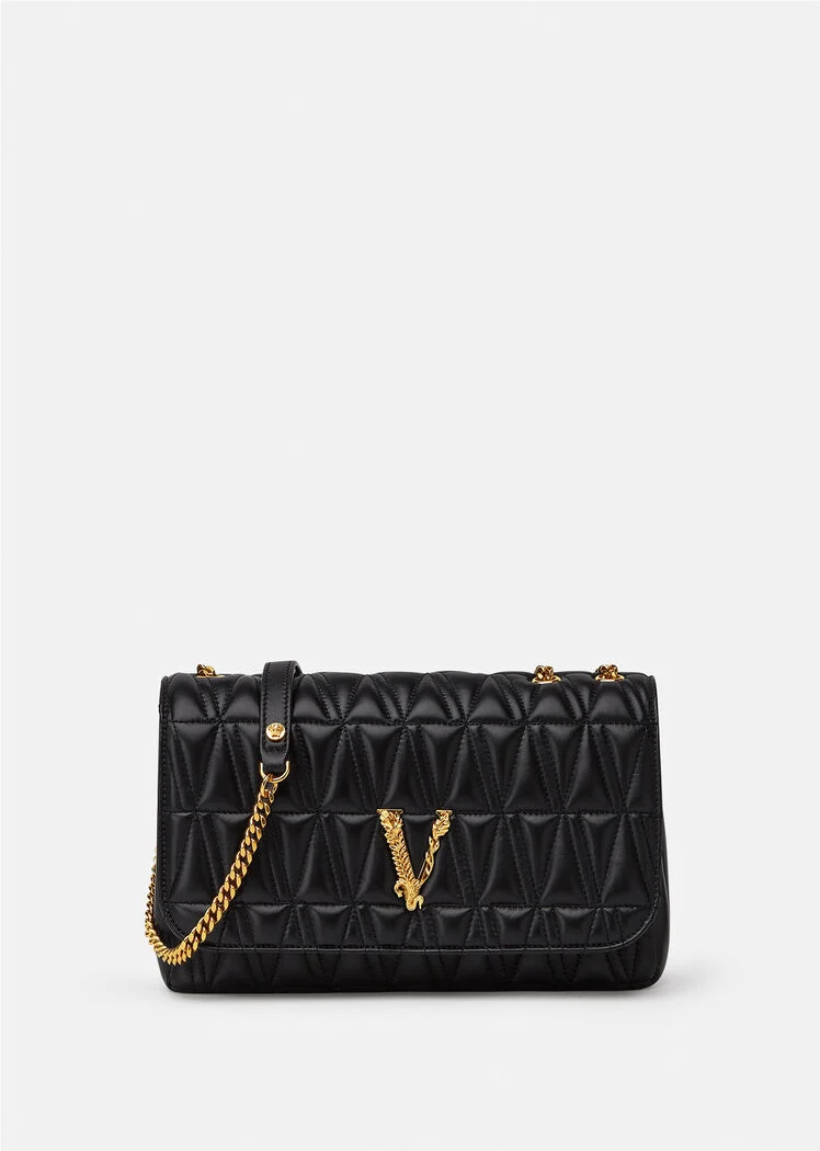 Versace, Bags, Versace Virtus Top Handle Bag With Crossbody Strap